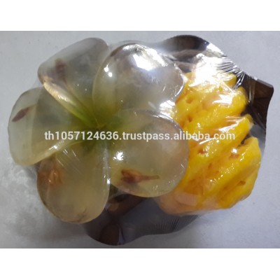 Coconut shell with Fruit and Flower shape soap gift set